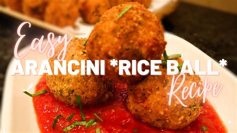 Easy Arancini Rice Ball Recipe Youtube