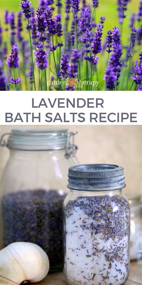 Easy Homemade Lavender Bath Salts Recipe Garden Therapy