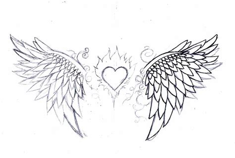Angel Wings Tattoo Sketch At Explore