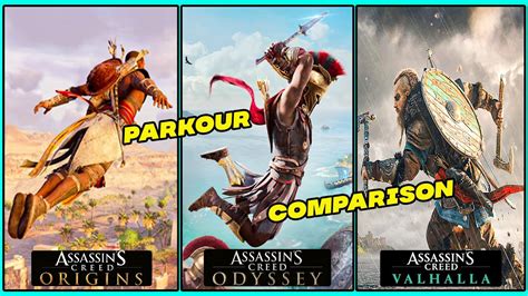 Assassin S Creed Origins Odyssey And Valhalla Parkour System