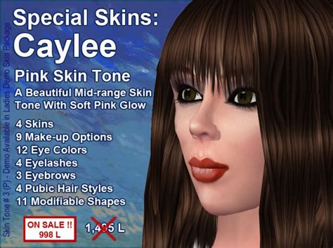 Second Life Marketplace Special Skins On Sale Caylee Skin Pink