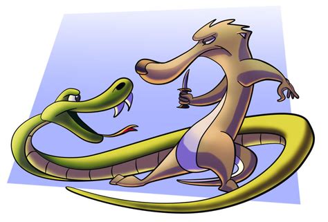 Mongoose And The Snake By Alexanderhenderson On Deviantart