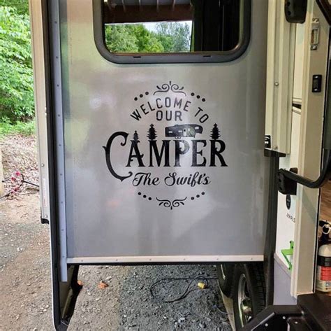 large camping decal vinyl decal fifth wheel decal camper accessories camper decal 5th wheel