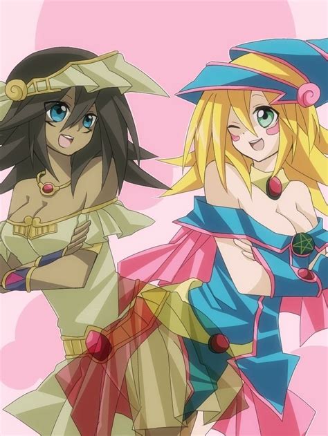 Yu Gi Oh Duel Monsters Mana And Black Magician Girl Anime Yugioh Anime Images