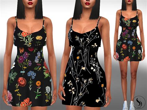 The Sims Resource Female Trendy Mesh Summer Dresses