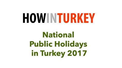 National Public Holidays In Turkey 2017 Youtube