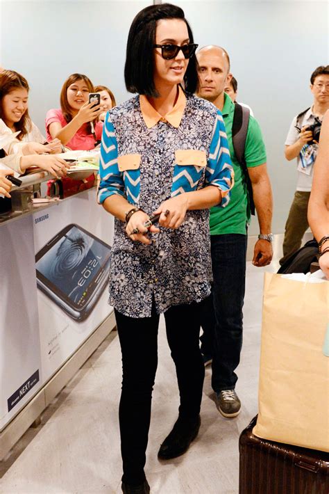 Katy Perry Takes Time Out To Meet And Greet Fans At Narita Airport