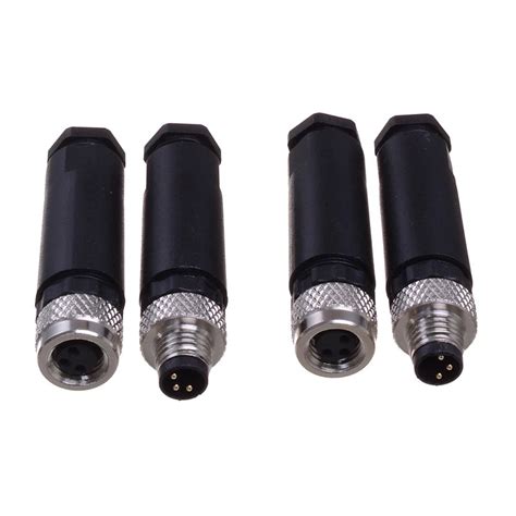 Waterproof Male Female M8 Sensor Electrical Connector 3pin 4 Pin