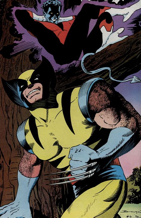 Nightcrawler And Wolverine By John Bolton Have It Back Cover Of A