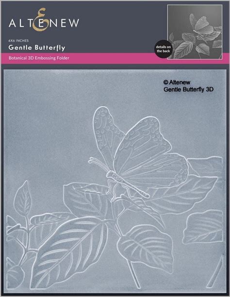Altenew 3d Embossing Folder Gentle Butterfly