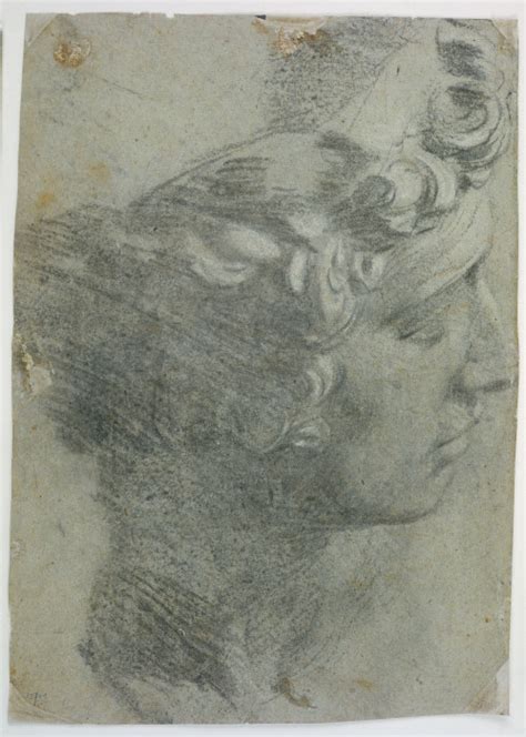 Study After The Head Of Michelangelos ‘giuliano Demedici