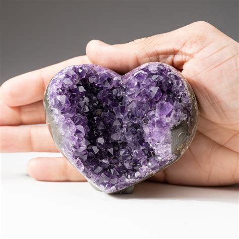 Genuine Polished Amethyst Crystal Clustered Heart V2 Astro Gallery