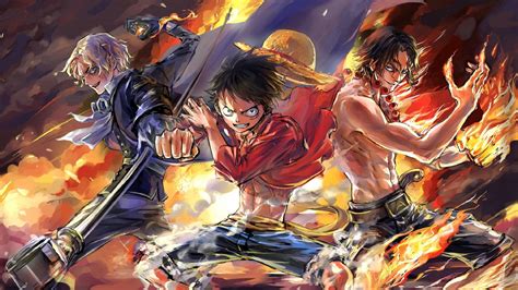 1920x1080 Luffy Ace And Sabo One Piece Team 1080p Laptop Full Hd