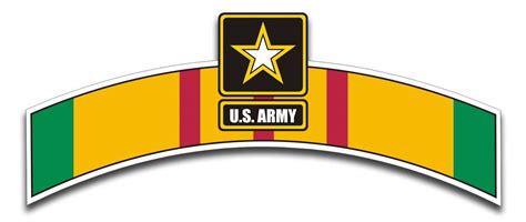 Vector illustration for charity, volunteer work, community assistance. Army Vietnam Veteran 6" Die-Cut Vinyl Decal Sticker
