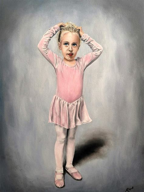 Ready For Dance Class Painting By Ashley Koebrick Schmidt Fine Art