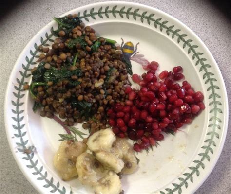 Jamaican Spinach And Lentil Curry With Sauteed Bananas A Really Easy