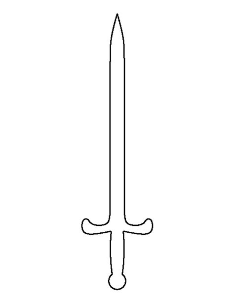 Printable Sword Template