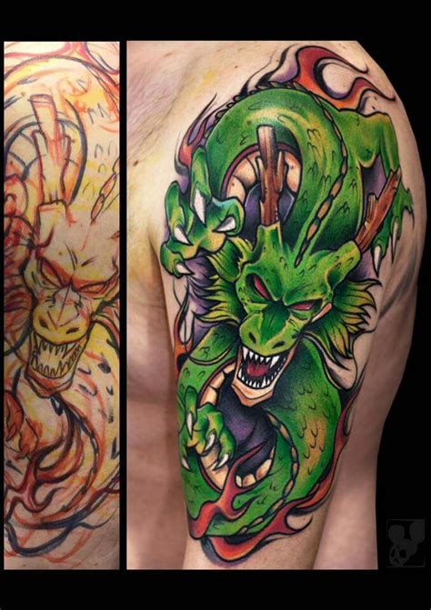 A dragon tattoo against those hard abs is extremely sexy. Tatuajes | Dragon ball tattoo, Shenron tattoo, Tattoos
