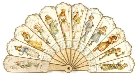 Fan 1894 Ernest Nister British Printed In Bavaria Germany Printed