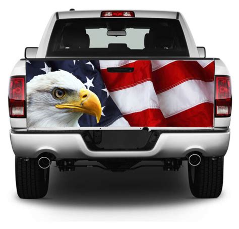 American Flag Weagle Truck Tailgate Wrap Vinyl Graphic Decal Sticker