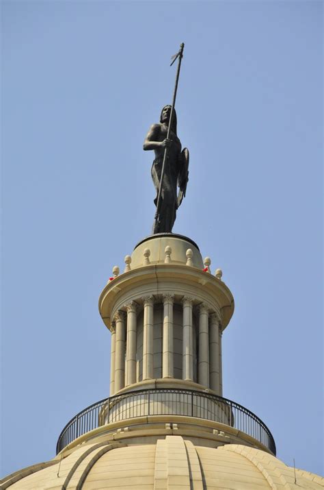 Oklahoma State Capitol Building Oklahoma City The 17 Ft Statue Of A