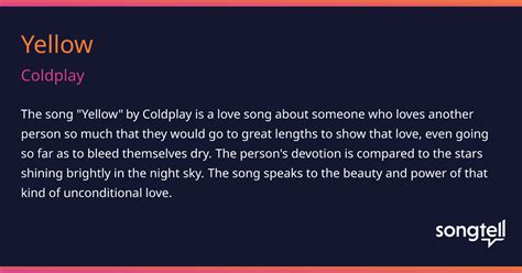 Meaning Of Yellow By Coldplay