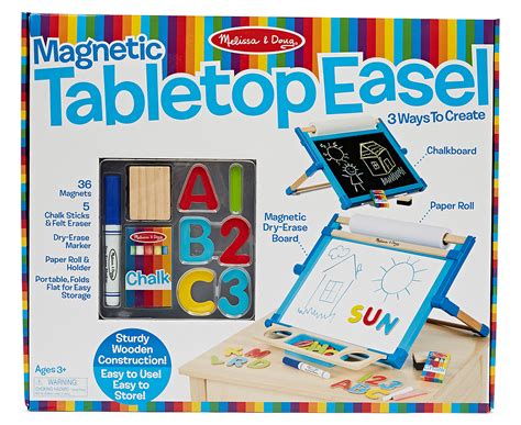 Melissa And Doug Deluxe Double Sided Magnetic Tabletop Easel Nz