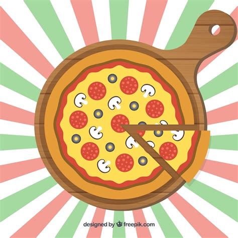 Free Vector Flat Design Pizza Background