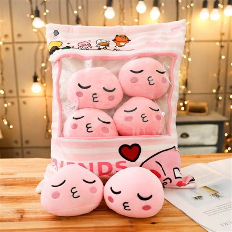 8pcsset Kakao Friends Character Apeach Plush Dolls Soft Pillow Toy