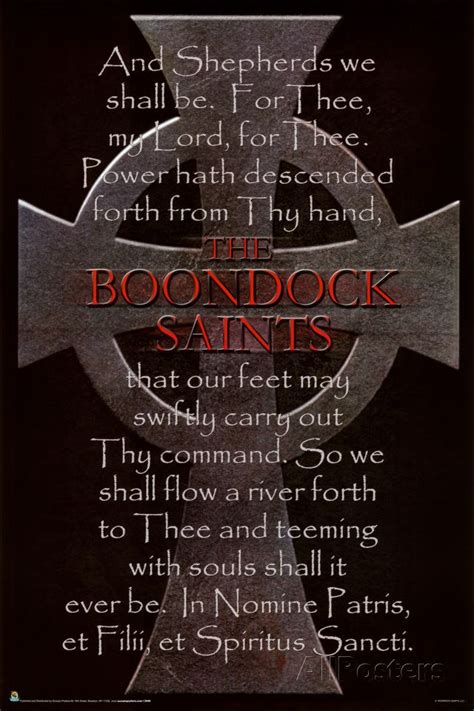 Boondock Saints Movie Cross And Prayer Poster Print Poster Boondock