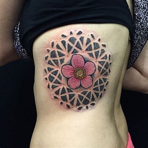Abstract Flower Tattoos Photos