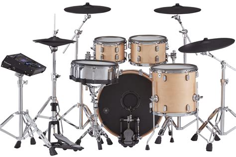 Roland Vad706 V Drums Acoustic Design Drum Kit In Gloss Natural Riffs
