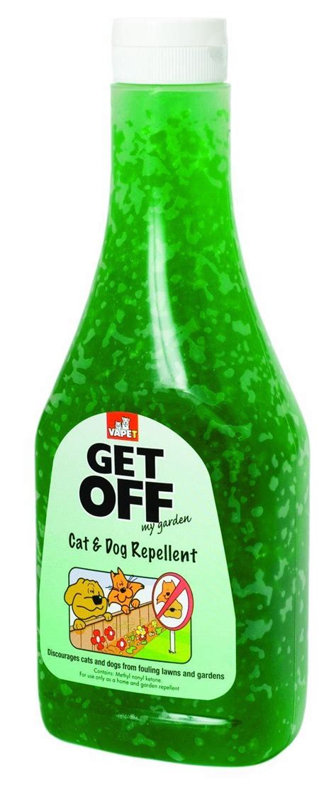The citrus will repel cats without damaging your plants or your garden soil. GET OFF MY GARDEN PET CAT & DOG REPELLENT GEL SCATTER ...