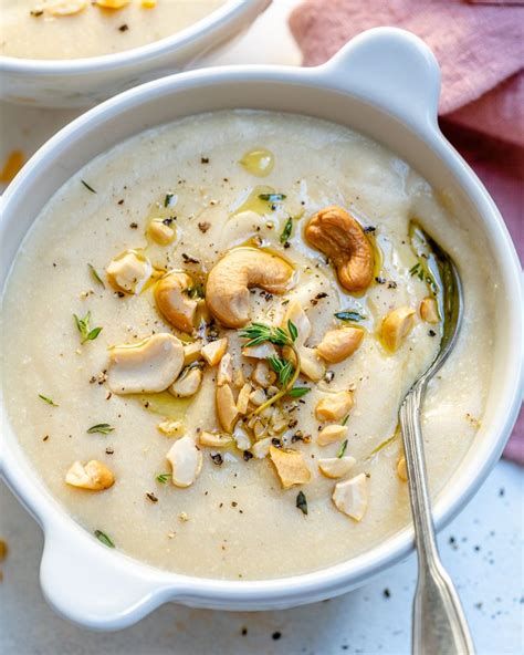 Creamy Cashew Cauliflower Soup For Cozy Clean Eating Clean Food Crush