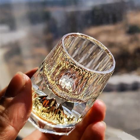 Luxury Crystal Glass Vodka Glass Sake Shochu Glass Bar Bullet Glass