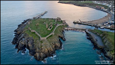 Aerial View Of Peel Castle Isle Of Man 161122