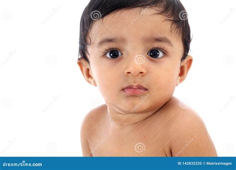 Close Up Of Baby Boy Cute Facial Expression Stock Photo Image Of