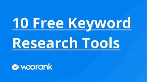 10 Free Keyword Research Tools