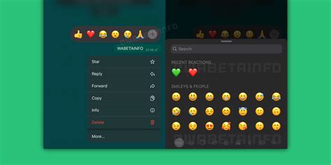 Whatsapp For Ios Readying Ability To React To A Message With Any Emoji