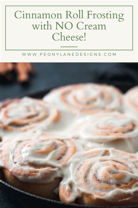 1st time making cinnamon rolls. Cinnamon Roll Frosting with No Cream Cheese | Recipe in ...