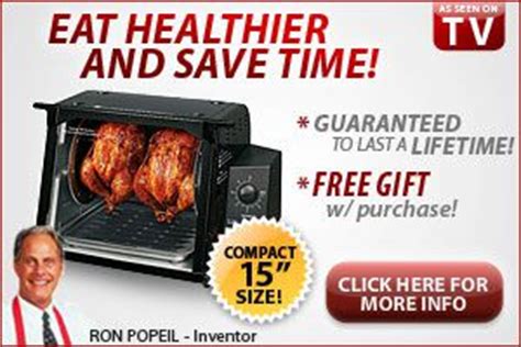 Popeil created the famous showtime rotisserie & bbq and coined one of the most iconic catch. Ronco Showtime Grill Cooking and Health Tips