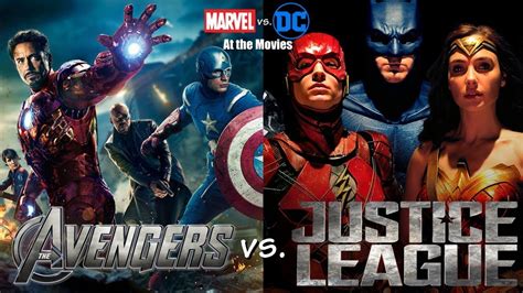 The Avengers Vs Justice League Marvel Vs Dc At The Movies Youtube
