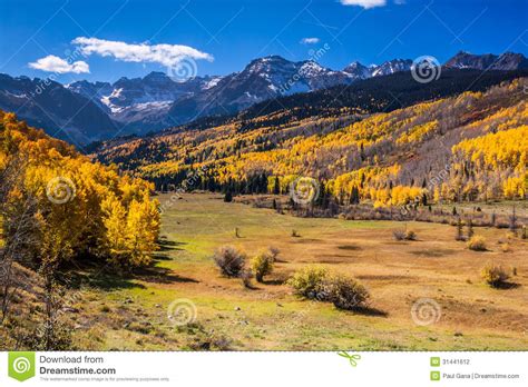 Autumn Colors In The Colorado Rockies Stock Photo Image
