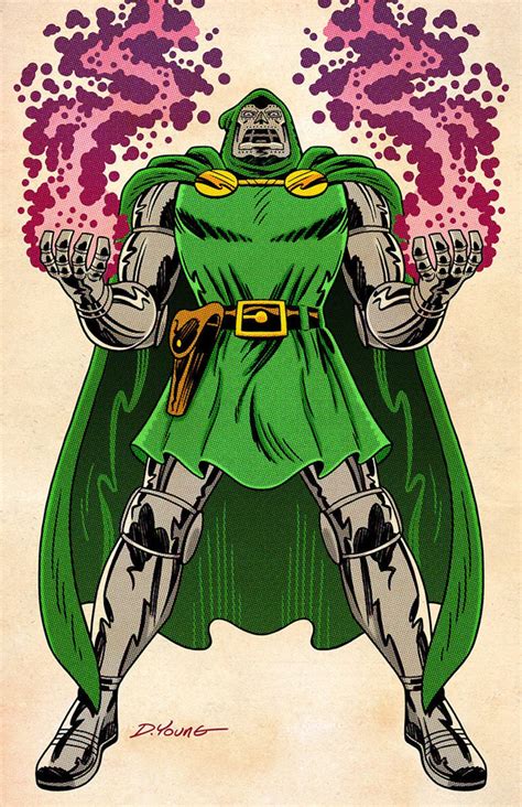 Dr Doom Signed 11 X 17 Color Print By Darryl Young Etsy