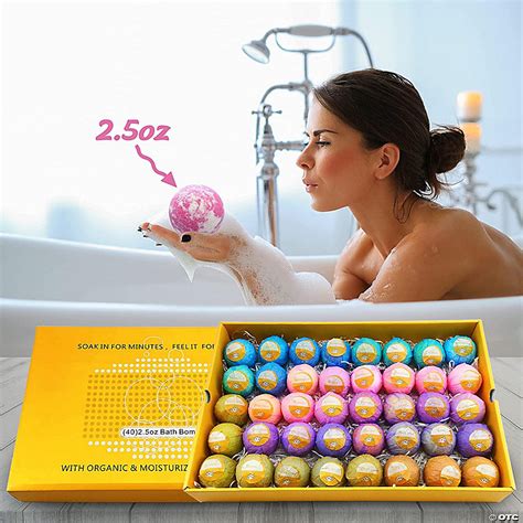 Pure Parker 40 Xl Individually Wrapped Bulk Bath Bombs Kit By Go Party Oriental Trading