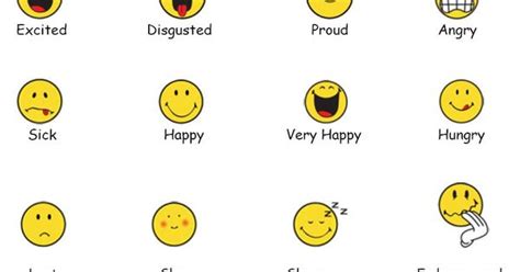 Feelings Faces Chart Emotions Clipart Free Clipart Writers Workshop