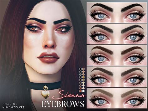 Pralinesims Sierra Eyebrows N119 Sims 4 Cc Makeup Facial Hair Sims