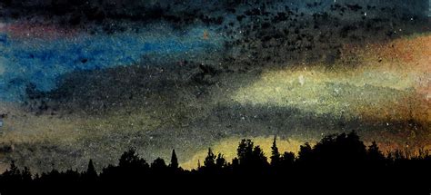 Star Filled Sky Painting By R Kyllo