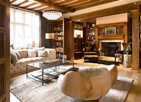 11 Cozy Den Designs Chairish Blog Eclectic Living Room