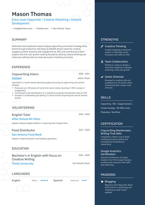 8 Copywriter Resume Examples And Guide For 2024